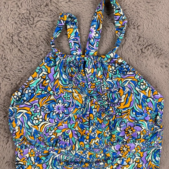 NWT Sunsets Pansy Fields Mia Tankini Swimsuit Floral Print Medium - Picture 12 of 12
